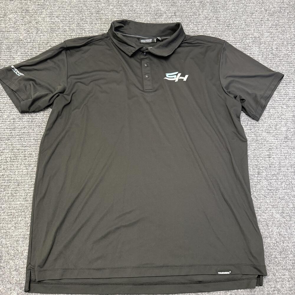 Truewerk Tech Polo Shirt Mens XL Black NASCAR Ford Stewart-Haas Racing